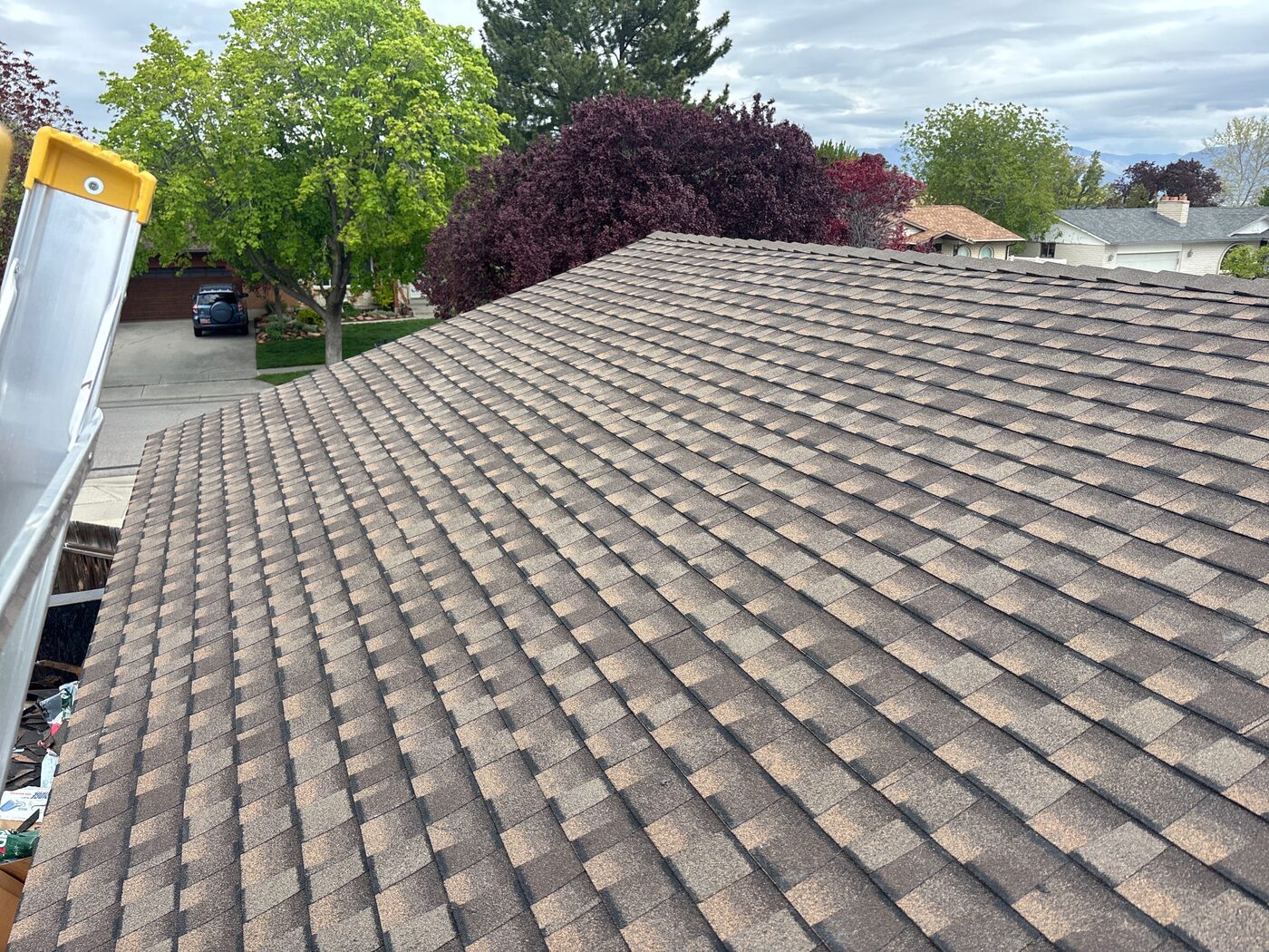 Residential roof replacement — Utah spring neighborhood