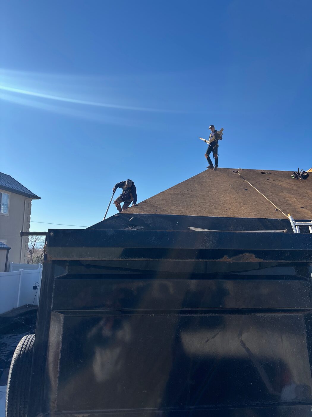 Crew Removing Old Shingles — Utah Blue Sky — Utah County, UT