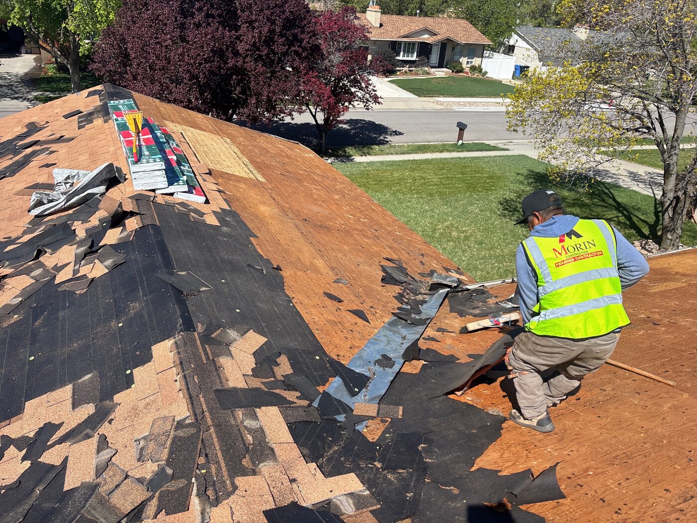 Full Tear-Off in Progress — Spring — Salt Lake County, UT
