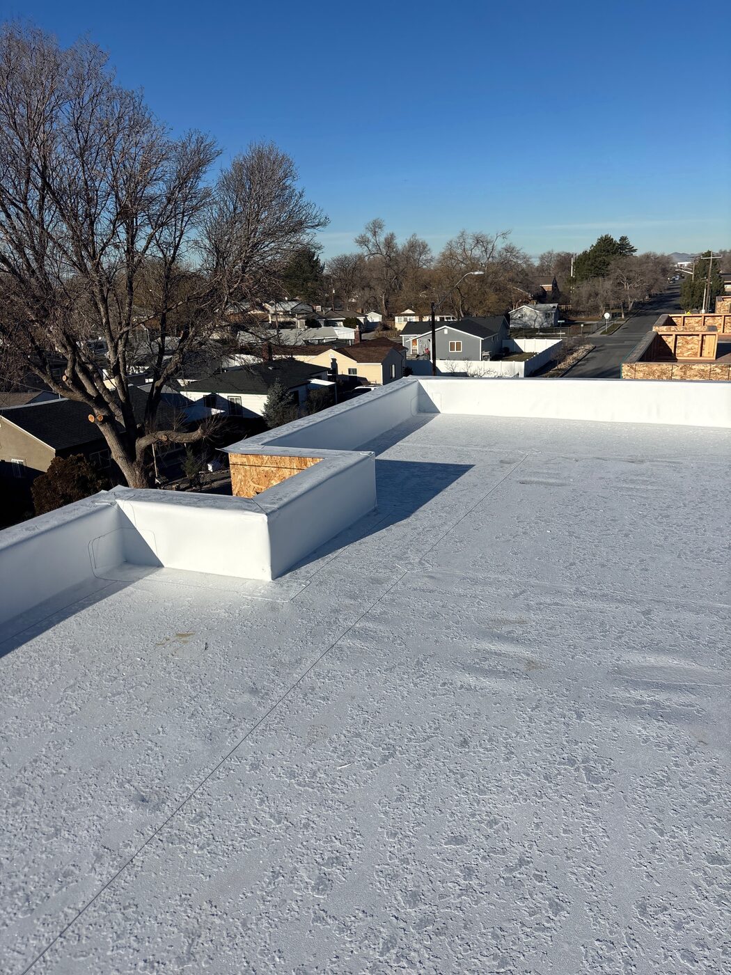 TPO Commercial Flat Roof — Edge Detail — Salt Lake County, UT
