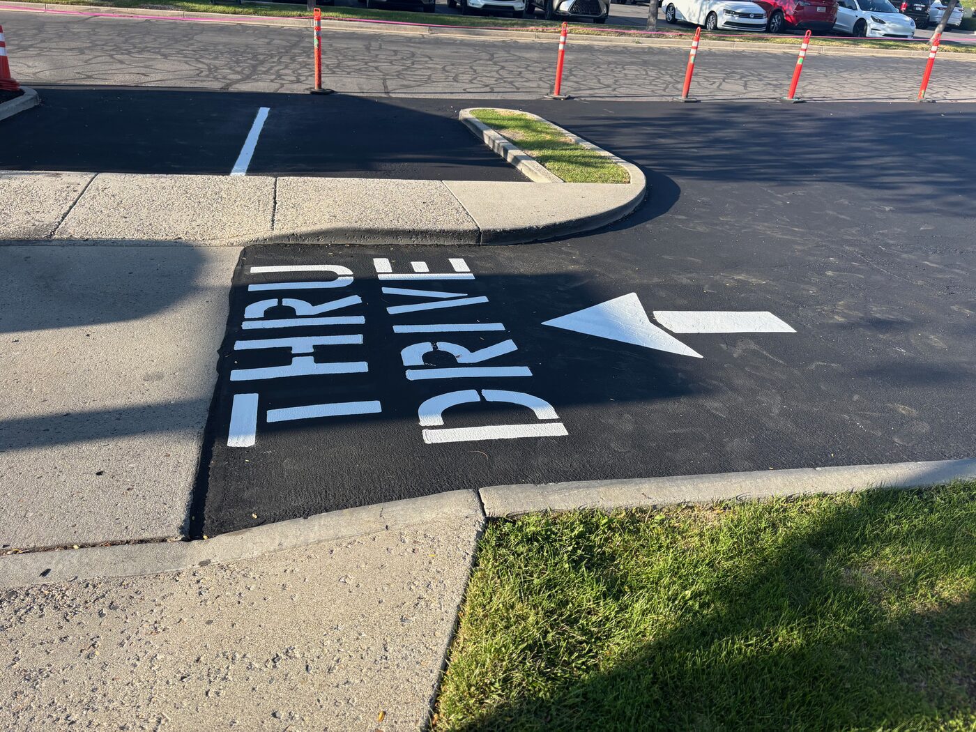 Custom Stenciling — Thru Drive — Salt Lake County, UT